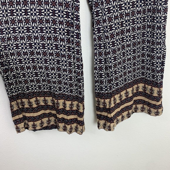 The Hanger Palazzo Pants Small Elastic Waist Wide Leg Pull On Boho Festival S - Picture 3 of 5